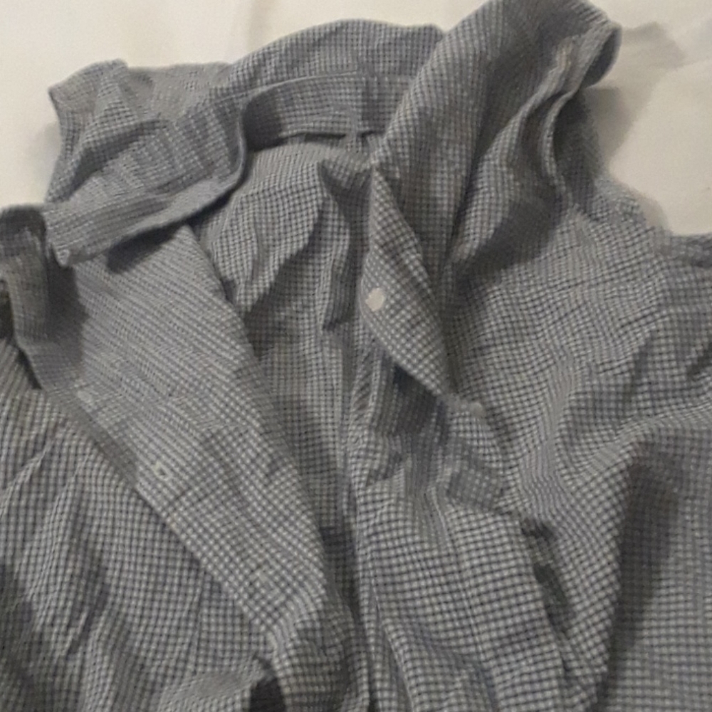 Plaid blue and white tanktop